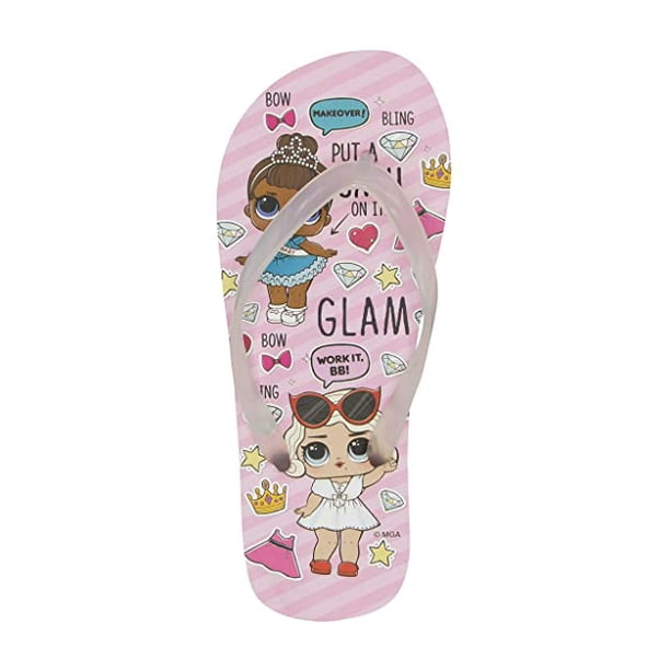 Official Girls Clogs Shoes Sliders Flip Flops Sandals Waterproof with Characters Picture 7-12 UK Sizes Surprise L.O.L